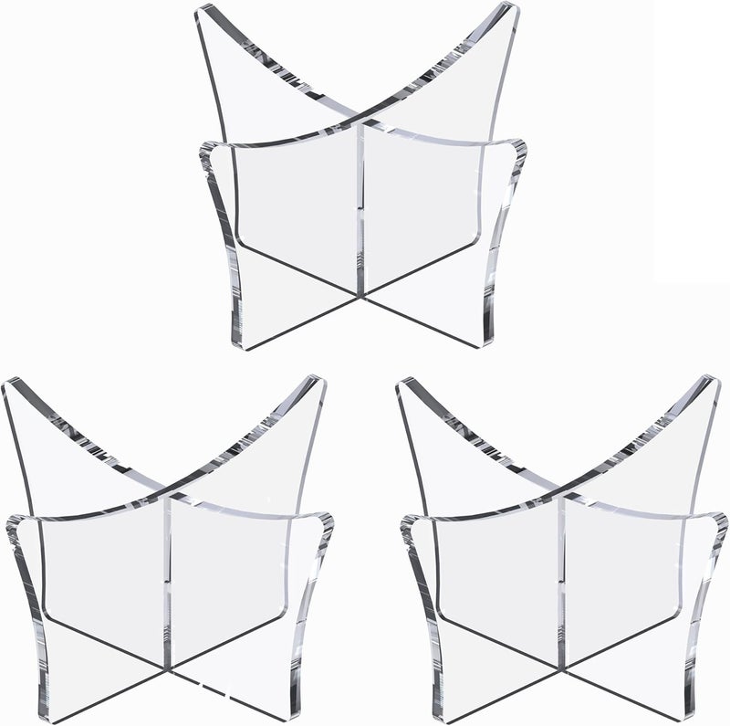 UoYeet حامل كرات أكريليك 3-pack، حجم صغير لكرة القاعدة، كرة السلة وكرة الجولف؛ حجم متوسط وكبير لكرة السلة، كرة القدم، الكرة الطائرة؛ حجم أفقي لكرة الرجبي وكرة القدم. - Image 1